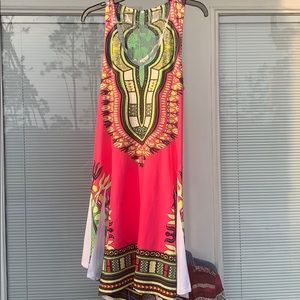 Multicolored cover-up or dress